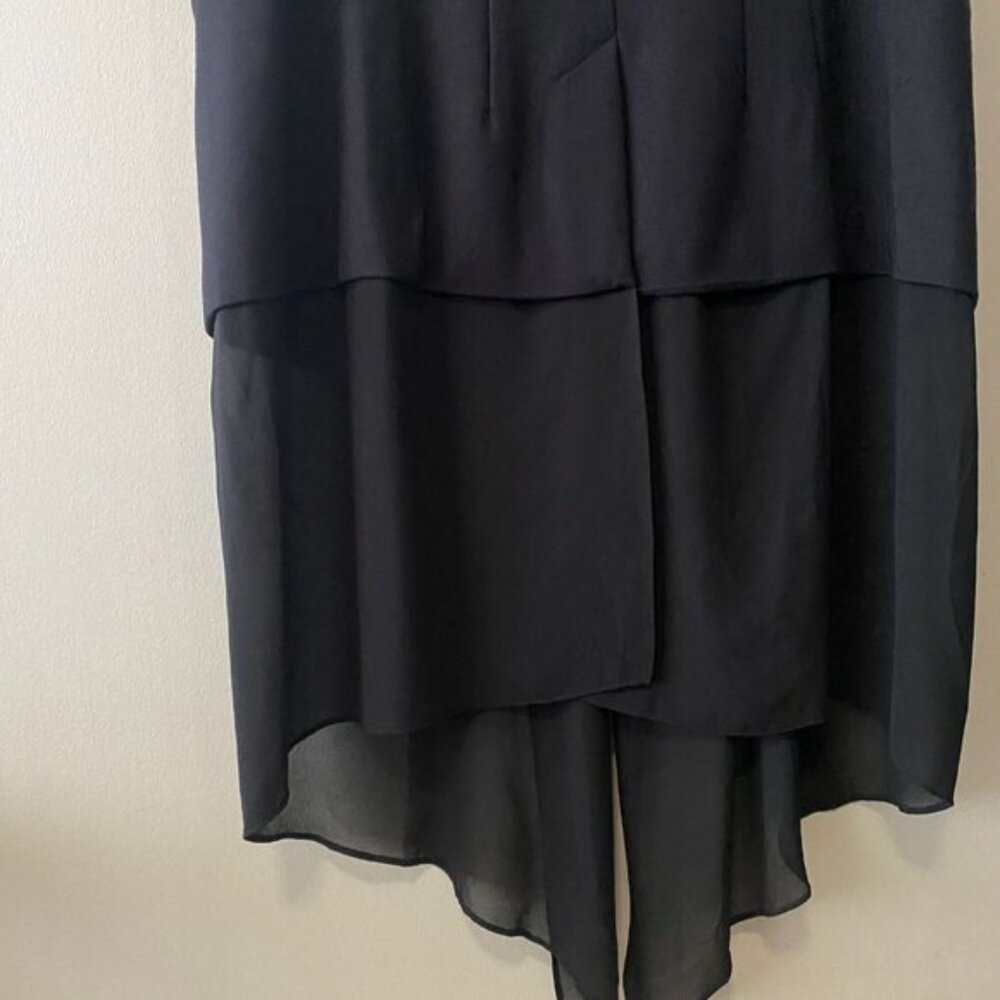 Nene Leakes Black Button Clure Vest With Long Sheer Fabric - Picture 9 of 13